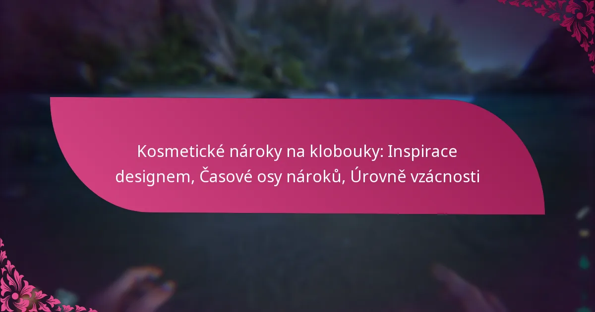 Kosmetické nároky na klobouky: Inspirace designem, Časové osy nároků, Úrovně vzácnosti