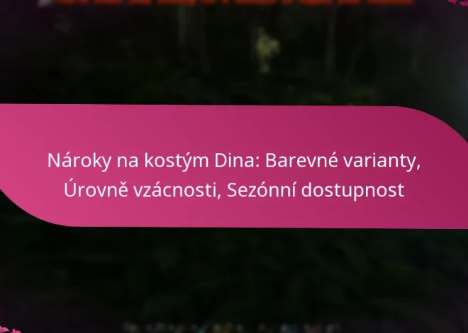 Nároky na kostým Dina: Barevné varianty, Úrovně vzácnosti, Sezónní dostupnost
