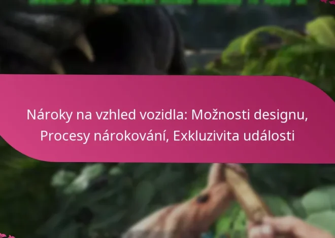 Nároky na vzhled vozidla: Možnosti designu, Procesy nárokování, Exkluzivita události