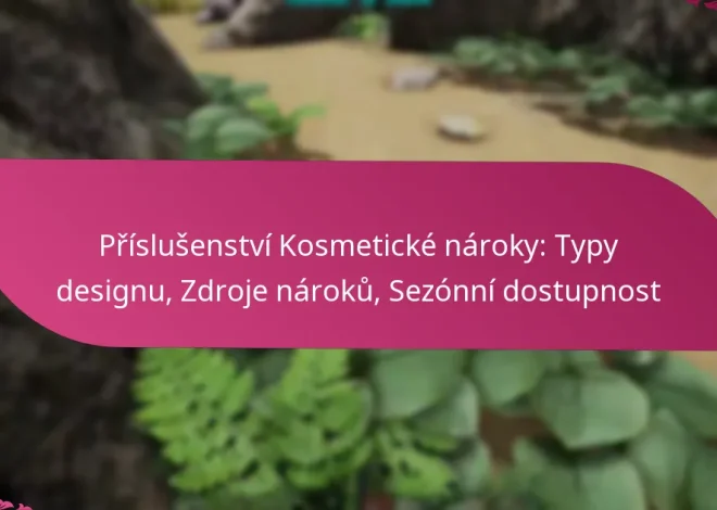 Příslušenství Kosmetické nároky: Typy designu, Zdroje nároků, Sezónní dostupnost