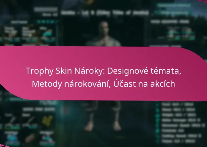 Trophy Skin Nároky: Designové témata, Metody nárokování, Účast na akcích
