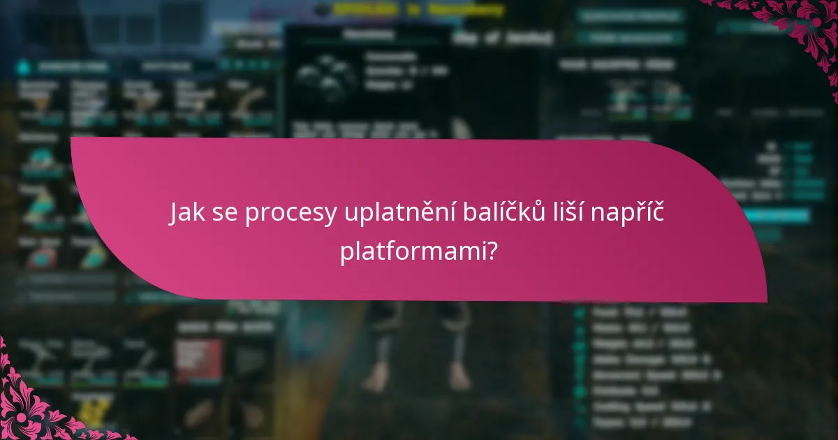 Jak uplatnit exkluzivní obsah z balíčku?