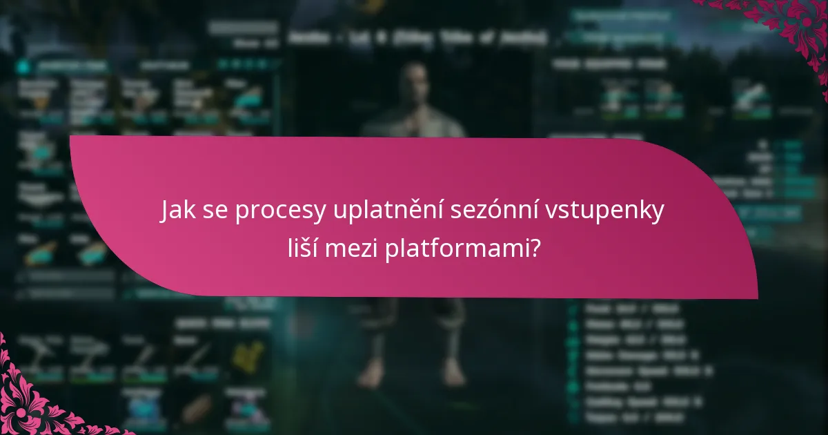 Jak si uplatním svou sezónní vstupenku?