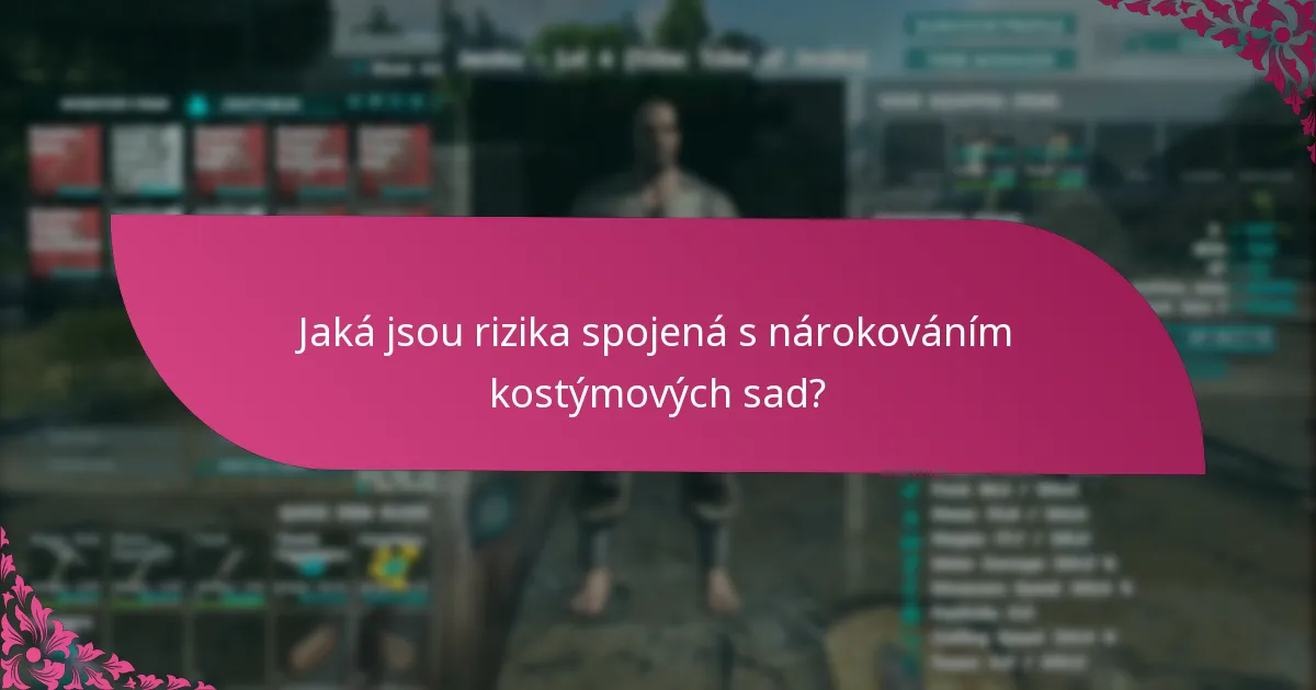 Kdy se konají akce pro nároky na kostýmové sady?