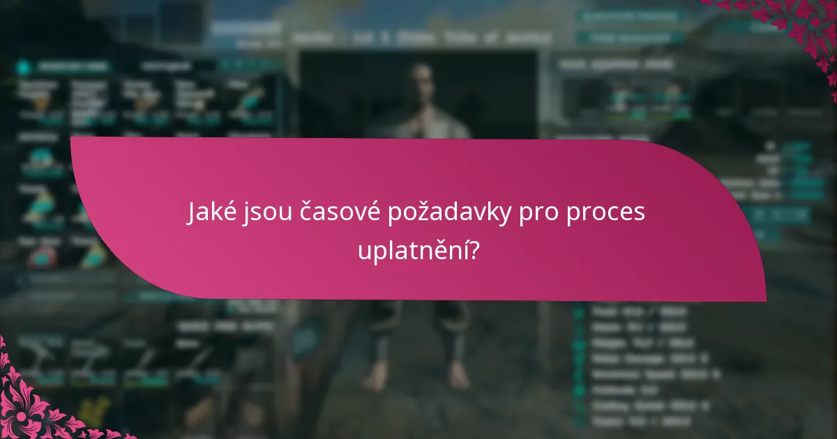 Jaké kroky k odstraňování problémů mohu podniknout během procesu uplatnění?